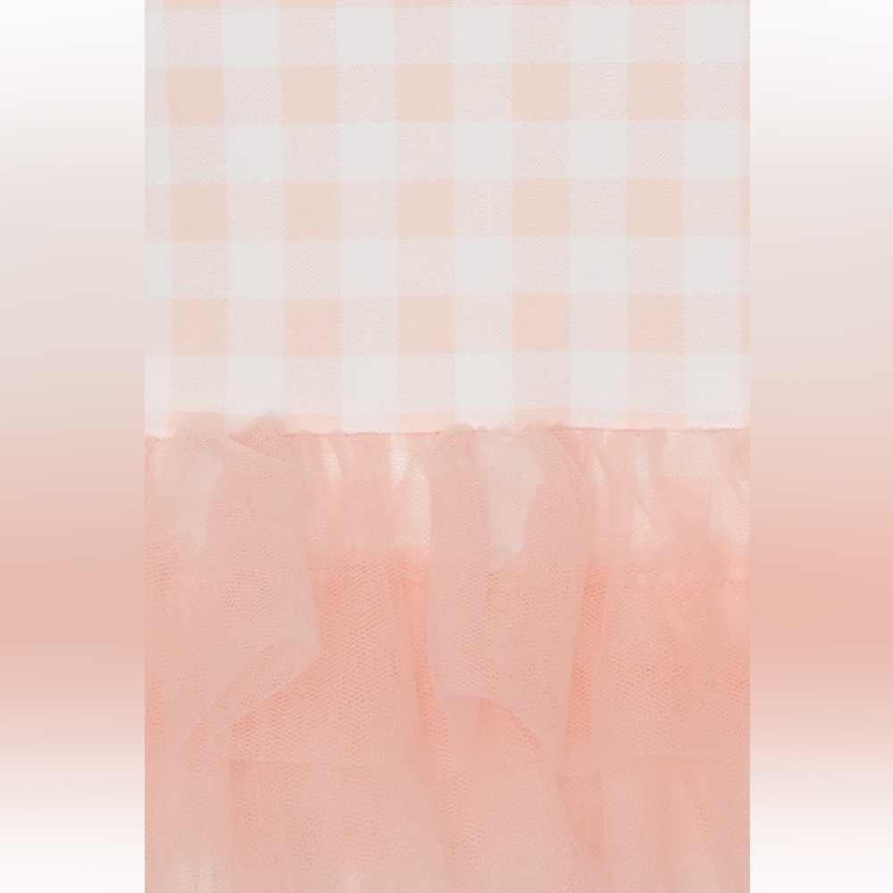 🆕Tucker + Tate Baby Girl Pink Cream Gingham Tutu One Piece Swimsuit::NWT SPF 50 - Picture 6 of 9